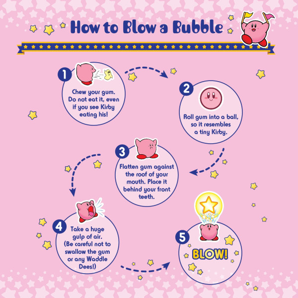kirby bubble gum instructions