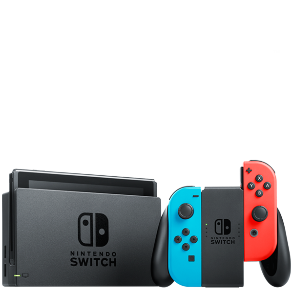 Transparent image of the Nintendo Switch Console