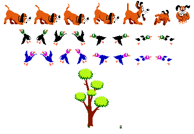 Duck Hunt Sprites