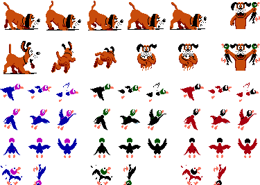 Duck Hunt Sprites