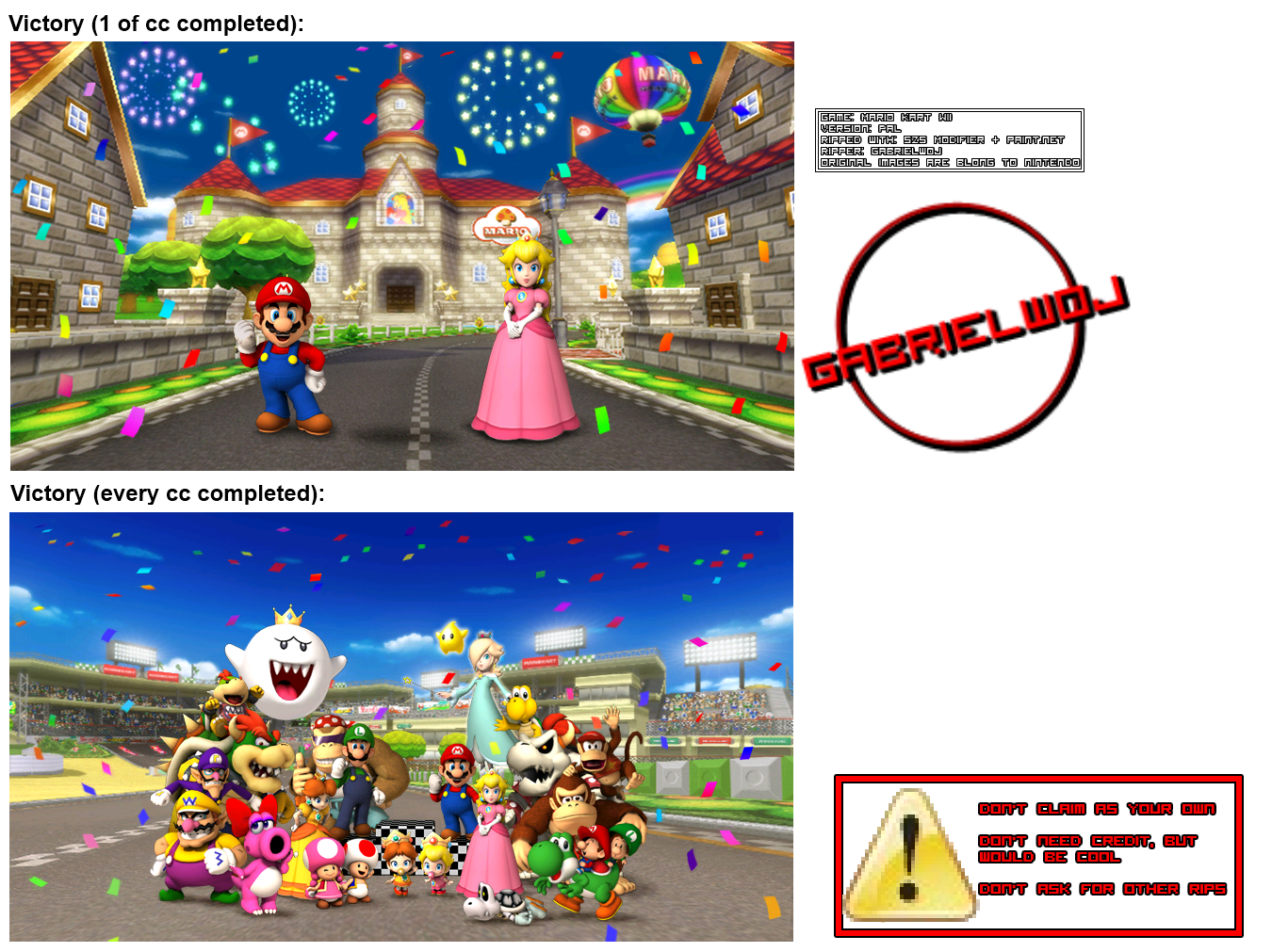 Download Mario Kart Wii game Sprites