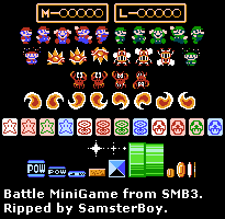 smb3 battle mini game sprites