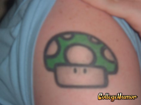 A one up tattoo this time on someone's arm 