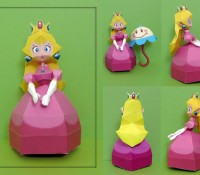 Princess Peach papercraft