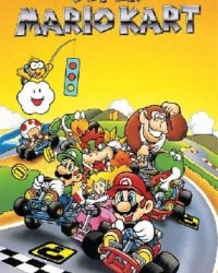 Retro Super Mario Kart Poster