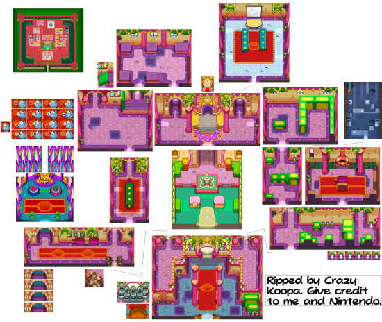 Mario and Luigi Bowsers Inside Story Overworld Backgrounds Fawfuls Castle first floor