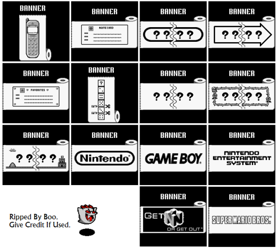 Super Mario Bros. Deluxe - Miscellaneous - Banners