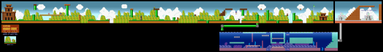 SuperMarioAll Stars SuperMarioBros LostLevels World8 1