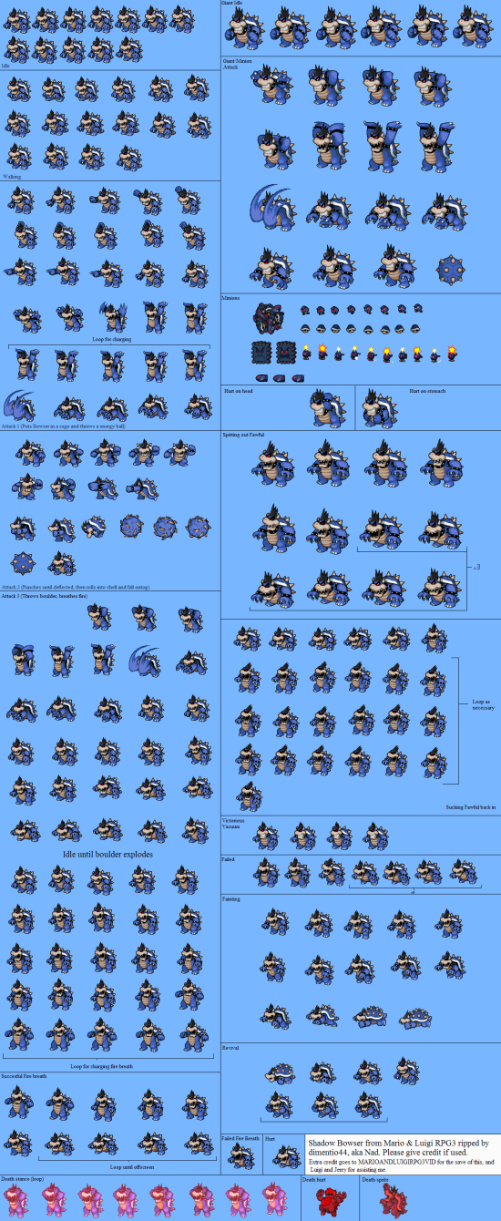 Mario and Luigi Bowsers Inside Story Bosses Dark Bowser