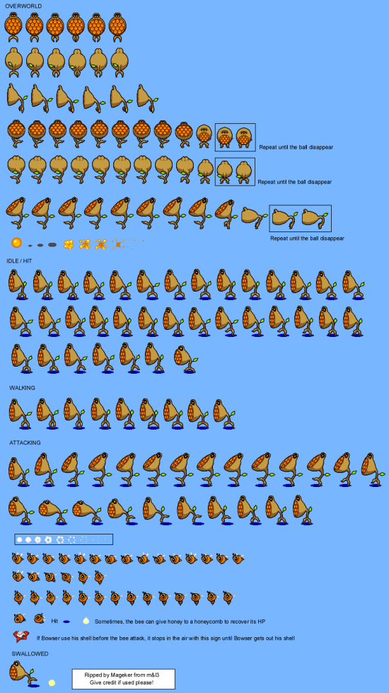 Mario and Luigi Bowsers Inside Story Enemies Beehoss