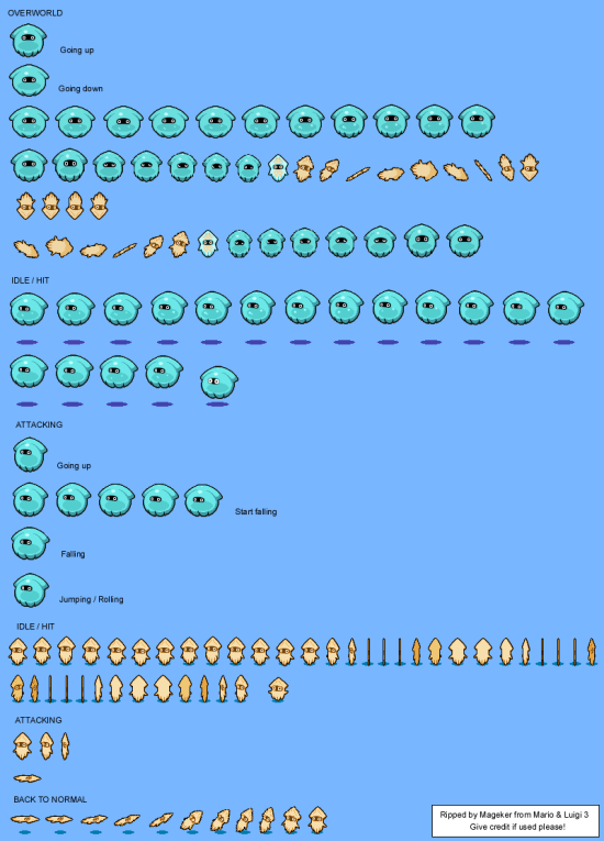 Mario and Luigi Bowsers Inside Story Enemies Blooper and Dried Blooper