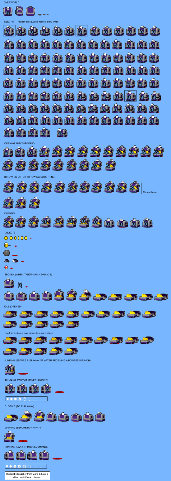 Mario and Luigi Bowsers Inside Story Enemies Dark Trashure