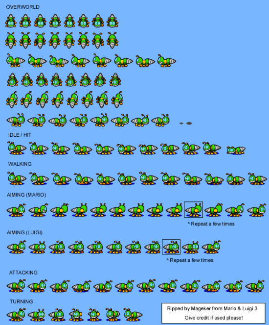 Mario and Luigi Bowsers Inside Story Enemies Fawflant