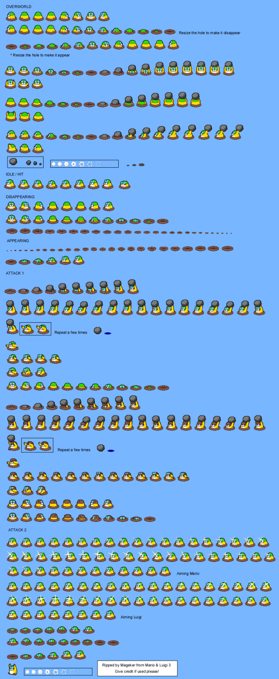 Mario and Luigi Bowsers Inside Story Enemies Mawful Mole