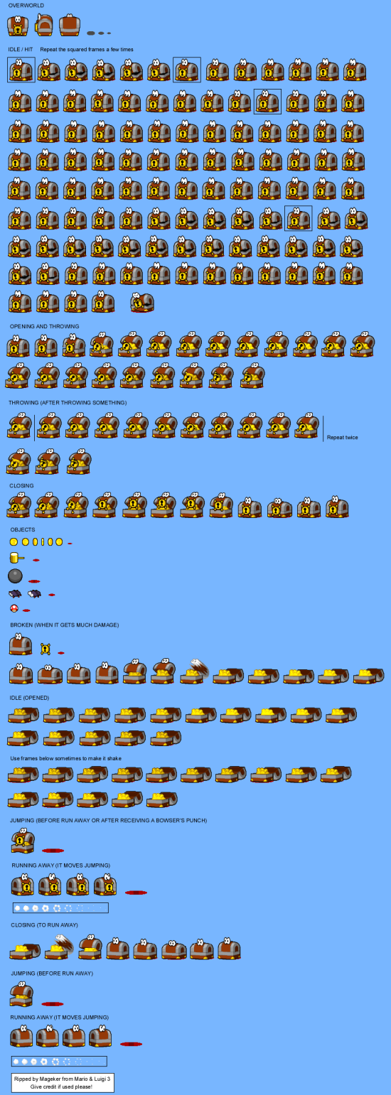 Mario and Luigi Bowsers Inside Story Enemies Trashure