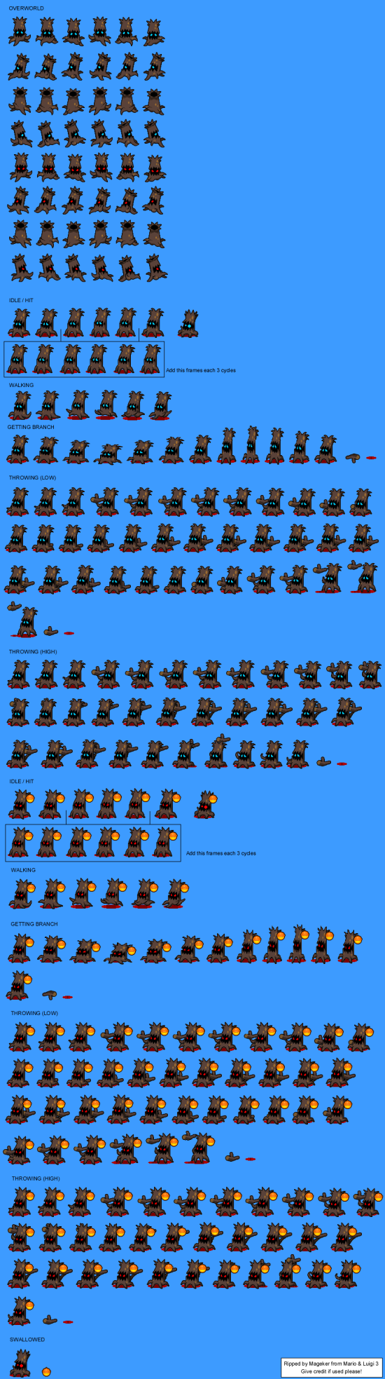 Mario and Luigi Bowsers Inside Story Enemies Treevil