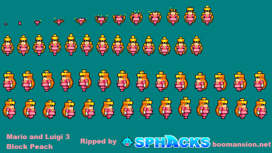 Mario and Luigi Bowsers Inside Story Non-Playable Characters Block Peach