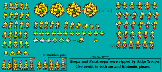Mario and Luigi Bowsers Inside Story Non-Playable Characters Koopa and Paratroopa