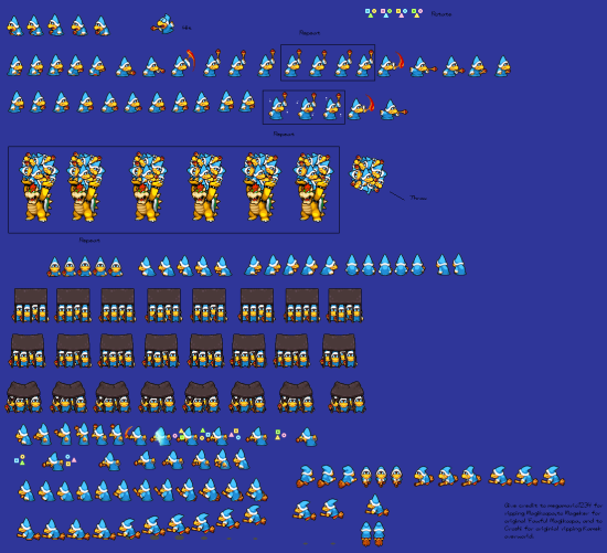 Mario and Luigi Bowsers Inside Story Non-Playable Characters Magikoopa