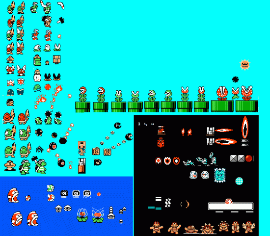 smb3 enemies sheet 3