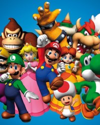Super Mario group character Poster