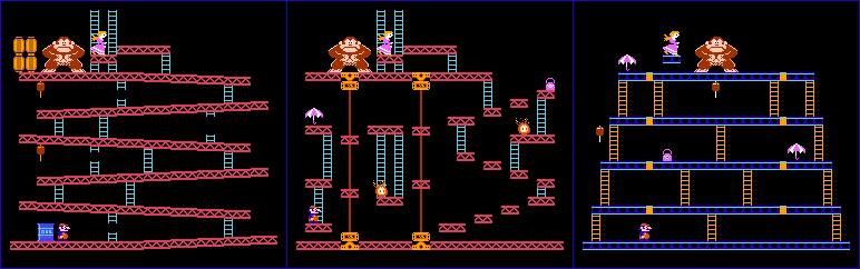 Donkey Kong Game Maps