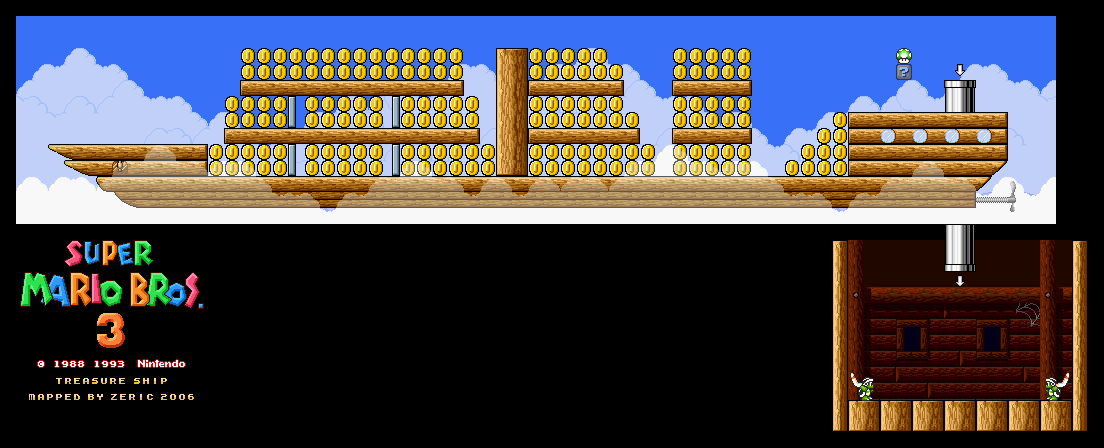 Super Mario Bros 3 World 1 Map 