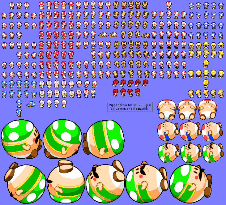 Mario & Luigi: Bowser's Inside Story - Download Super Mario DS Sprites