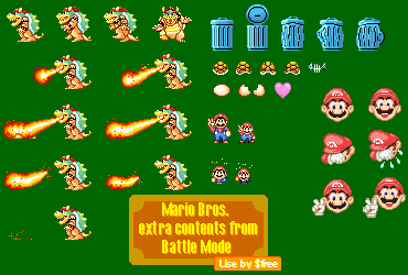 mario bros classic bowser and extra battles