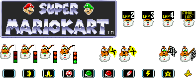 super mario kart custom character sprite sheet