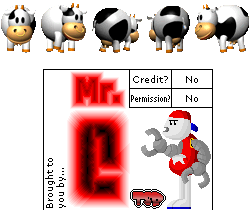 MK64 Hazards Moo Moo sprites