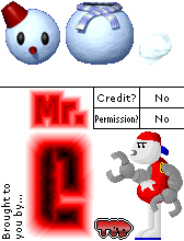 MK64 Hazards Snowman sprites