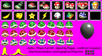 MK64 Misc Items sprites