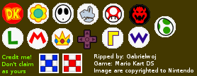 Mario Kart DS sprites
