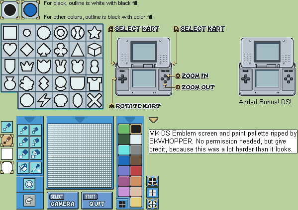 Mario Kart DS sprites