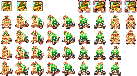 super mario kart sprites resource