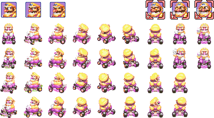 Mario Kart Super Circuit Sprites