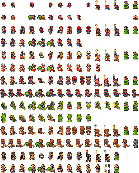 Super Mario All Stars Sprites