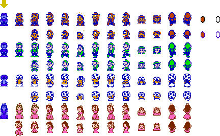 Super Mario Bros Sprites Download Nes Super Mario Sprites Images