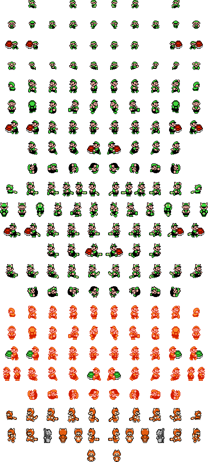 smb3 luigi sheet