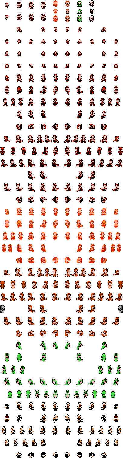 smb3 mario sheet