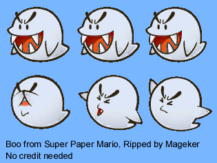 super paper mario enemy boo