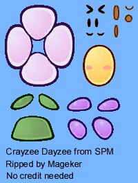 super paper mario enemy crayzee dayzee