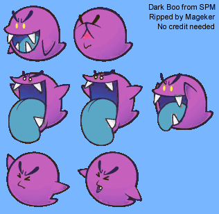 super paper mario enemy dark boo