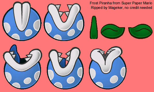 super paper mario enemy frost piranha