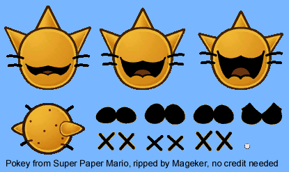 super paper mario enemy pokey