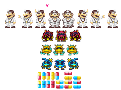 Super Mario World Sprite Sheets - SNES - Mario Universe.com