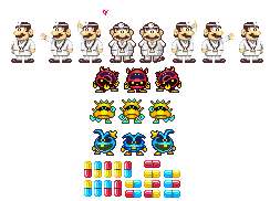 Tetris & Dr Mario SNES Sprites