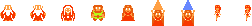 The Legend of Zelda Character Sprites