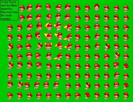 Yoshi Touch and Go Sprites